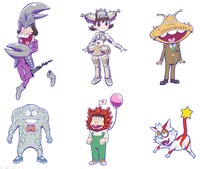 「ウルトラマン」シリーズの怪獣・星人の姿に扮する「おそ松さん」のキャラクター。