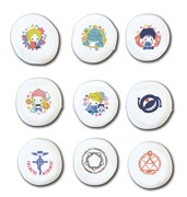 9個入りのプリントマシュマロ。