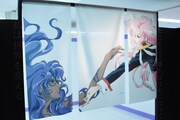 「少女革命ウテナ TVアニメ放送20周年記念展 ～薔薇と革命の記憶、絶対運命黙示録～」の様子。