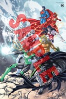 手代木史織による「DCキャラクターズ スペシャルWポスター」。