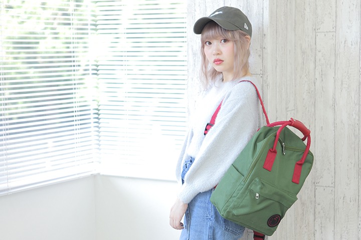 バックパック（早乙女乱馬モデル）の使用イメージ。