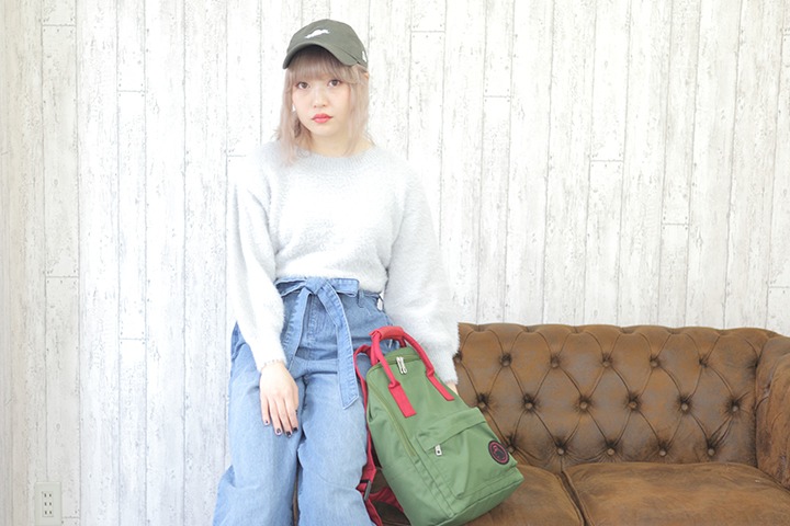 バックパック（早乙女乱馬モデル）の使用イメージ。
