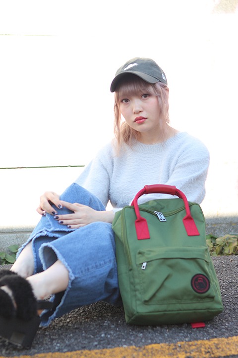 バックパック（早乙女乱馬モデル）の使用イメージ。