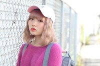 NEW ERAキャップ（シャンプーモデル）の着用イメージ。