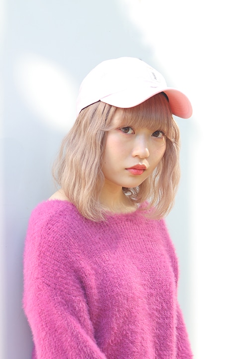 NEW ERAキャップ（シャンプーモデル）の着用イメージ。
