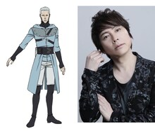 左からヒース・グライスの設定画、置鮎龍太郎。