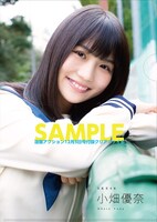 漫画アクション23号の付録となっている、小畑優奈（SKE48）のクリアファイル。