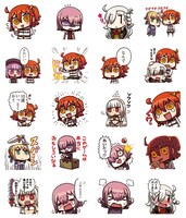 LINEスタンプ「Fate/Grand Order vol.3」の一覧。
