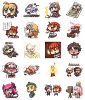 LINEスタンプ「Fate/Grand Order vol.3」の一覧。