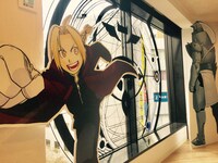 「鋼の錬金術師」コラボレーションカフェの入り口。