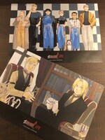 「鋼の錬金術師」コラボレーションカフェのディナータイム用のランチョンマット。2種類のうち1枚がランダムで進呈される。