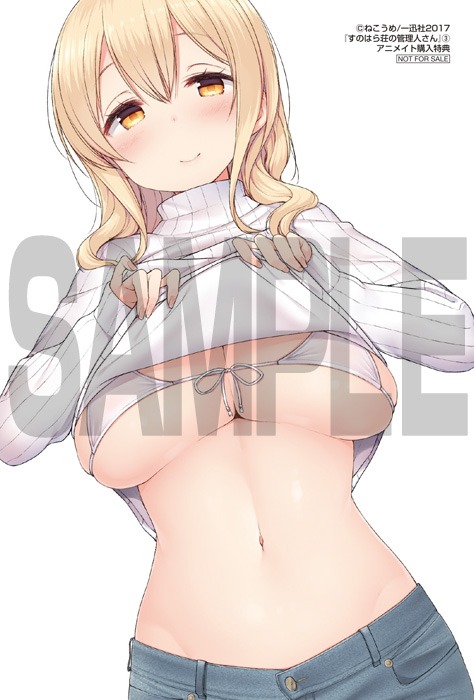 「すのはら荘の管理人さん」3巻アニメイト購入特典。