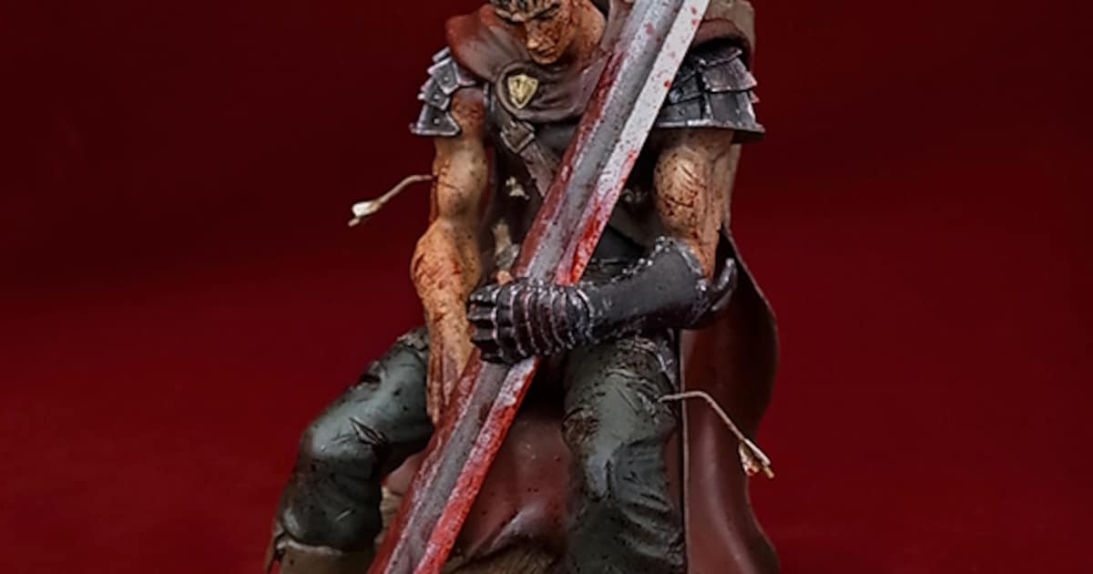 ベルセルク」迫力のガッツ百人斬りフィギュアが復刻、限定50体で販売 