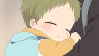 アニメ「学園ベビーシッターズ」第1話の場面カット。