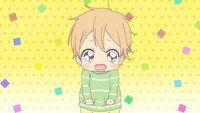 アニメ「学園ベビーシッターズ」第1話の場面カット。