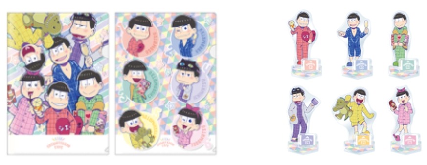 「おそ松さんカフェ」第2弾で販売されるオリジナルグッズ。