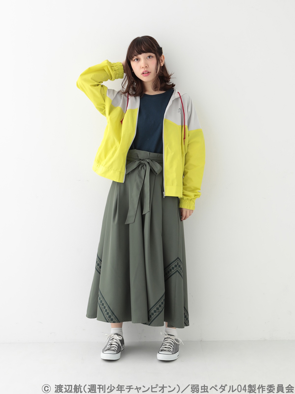 「弱虫ペダル 総北イメージ ブルゾン」着用例