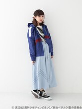 「弱虫ペダル ロードレースモチーフスカート」着用例