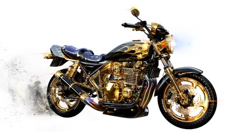 鬼塚英吉のバイクをイメージしたコラボ限定バイク。