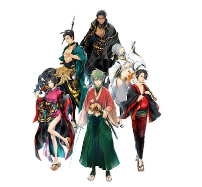 唐々煙描き下ろしによる「煉獄に笑う ～舞台×原作～展」のためのイラスト。