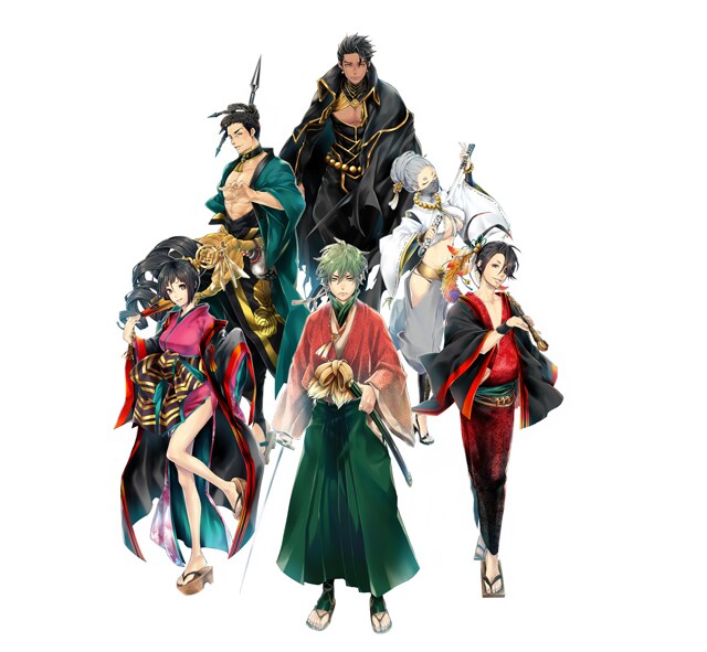 唐々煙描き下ろしによる「煉獄に笑う ～舞台×原作～展」のためのイラスト。