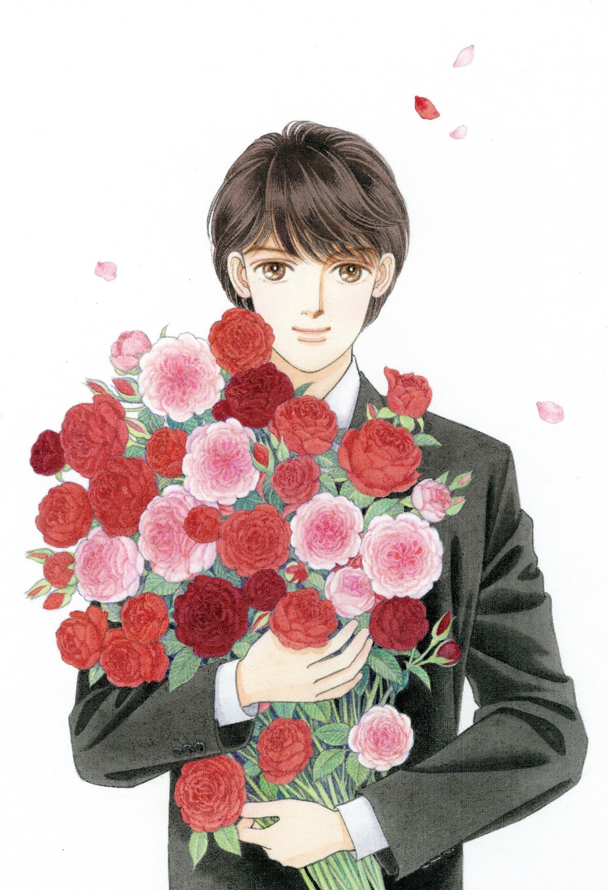「花よりも花の如く」のイラスト。