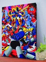 「70'sアニメロボット大集合フレーム切手セット」に付属する「キャラファインボード」。