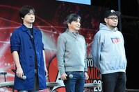 左から水崎淳平、中島かずき、岡崎能士。