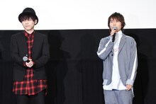 左から曇空丸役の梶裕貴、曇宙太郎役の代永翼。