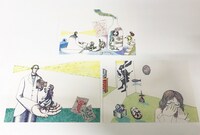 数量限定BOXセットに付属するポストカード3種。