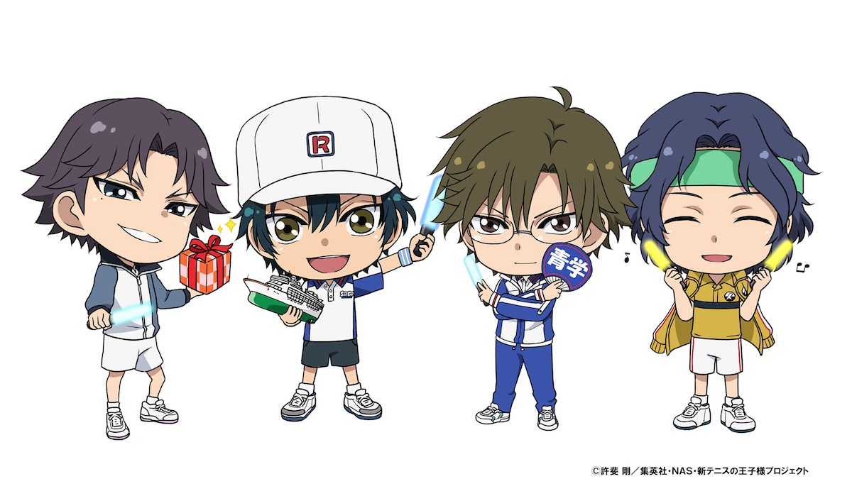 「テニフェスオールナイト!!」の情報と併せて到着したイラスト。