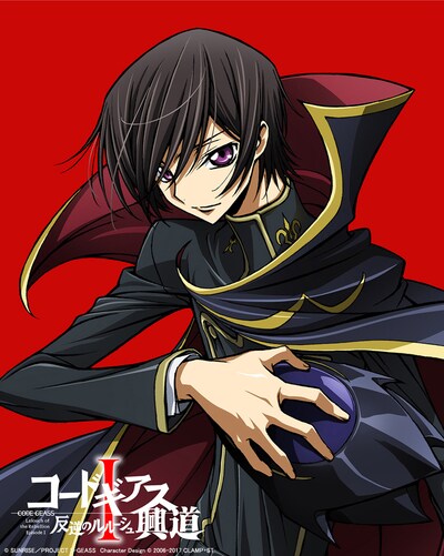 「コードギアス 反逆のルルーシュI 興道」Blu-rayジャケットに使用されるイラスト。
