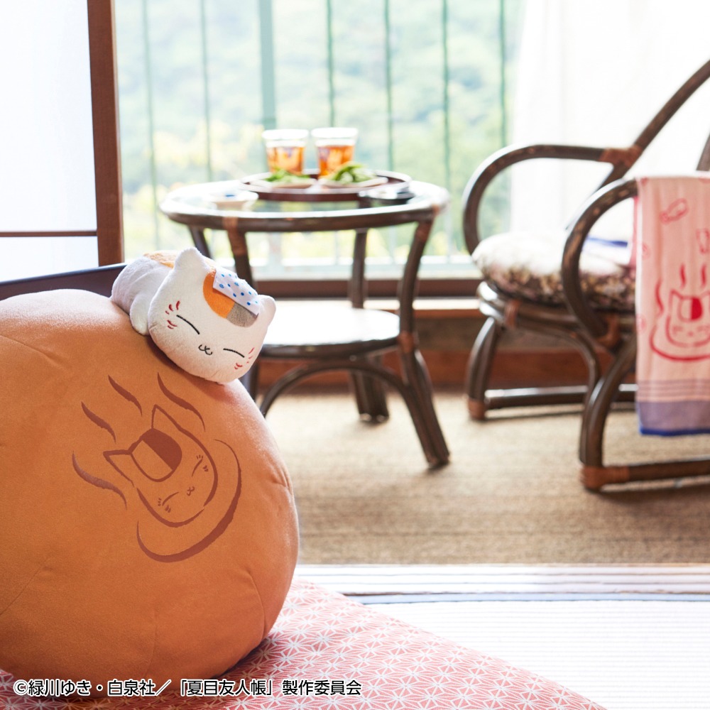 「一番くじ 夏目友人帳～ニャンコ先生とまったり湯けむり温泉旅～」の使用イメージ。