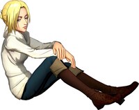 私服姿のアニ。