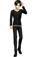 私服姿のリヴァイ。