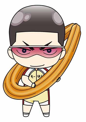 「田所パン謹製 パン（缶）バッジ」の金城真護（チュロス）。