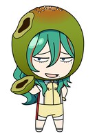 「田所パン謹製 パン（缶）バッジ」の巻島裕介（ヨモギパン）。