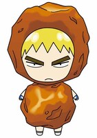 「田所パン謹製 パン（缶）バッジ」の福富寿一（サーターアンダギー）。