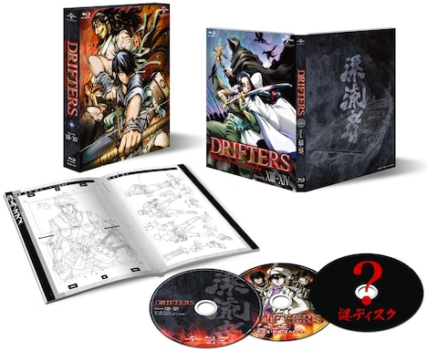 Blu-ray「DRIFTERS episode 13-14」の展開図。