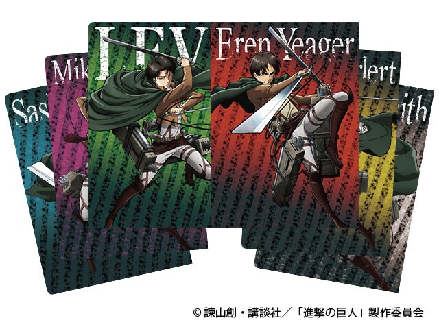 「巨人潜む巨大樹の森からの脱出」のオリジナルグッズ「謎付きクリアファイル」。