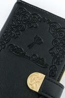 ヴィンセント＝ナイトレイモデルの手帳型スマホケース。