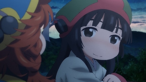 アニメ「ハクメイとミコチ」のカットより、ミコチ。