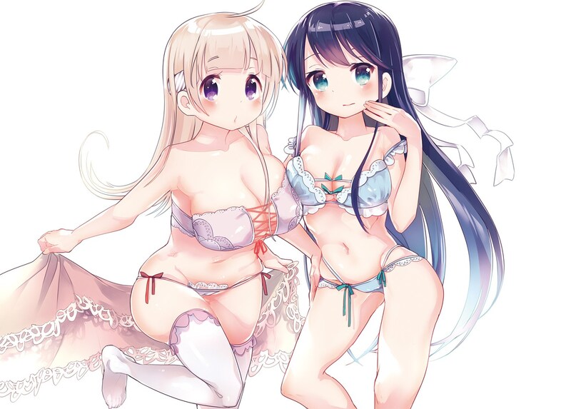 「放課後すとりっぷ」のカット。左がななで、右がイチカ。