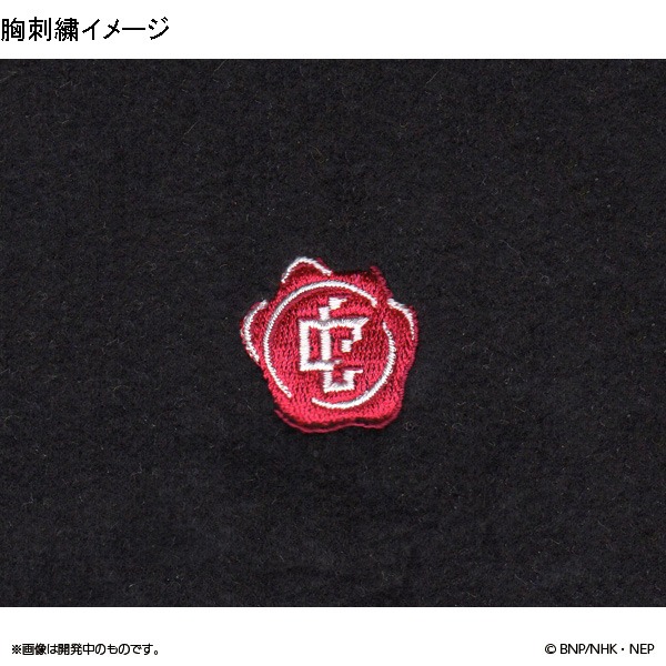 「クラシカロイド スウェット」の刺繍部分。