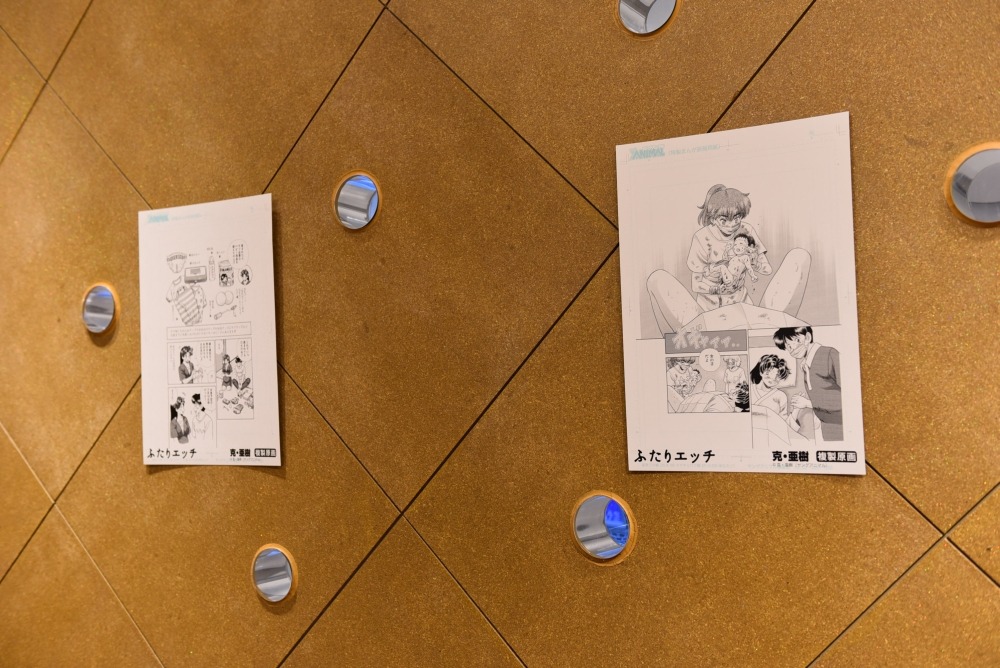展示コーナーに貼られた複製原画。