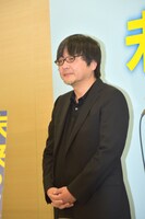 映画「未来のミライ」発表記者会見の様子。