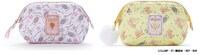 左からさくら柄ポーチ、ケロちゃん柄ポーチ。