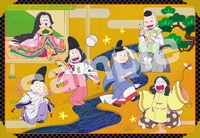 付録の「おそ松さん」下敷き（オモテ）。