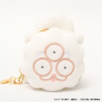 しろのぬいぐるみキーホルダー。