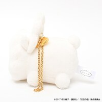 しろのぬいぐるみキーホルダー。